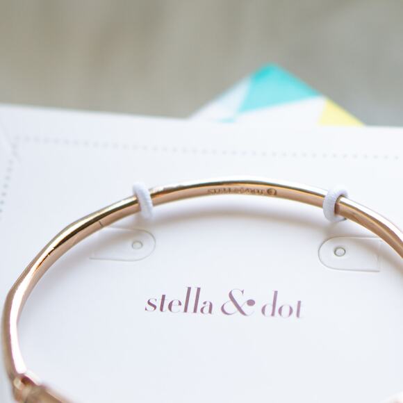 Stella & Dot Stone Rebel Bracelet Rose Gold - Picture 5 of 6
